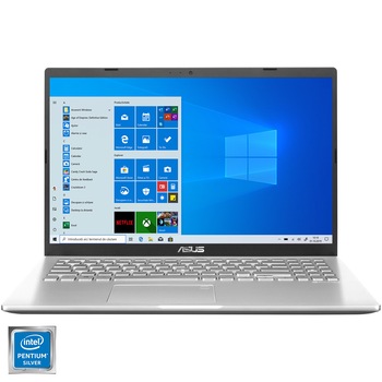 Laptop ASUS X509MA cu procesor Intel Pentium Silver N5030, 15.6 Laptop ASUS X509MA cu procesor Intel Pentium Silver N5030, 15.6