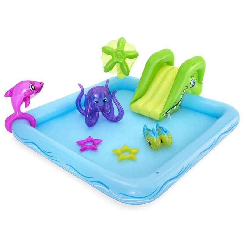 Piscina gonflabila cu loc de joaca pentru copii, Aquarium, 239x206x86 cm