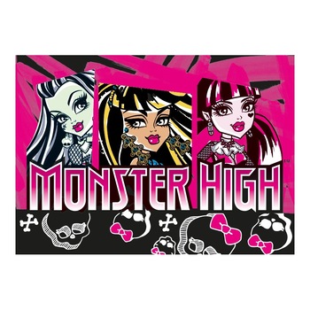 Covor copii Monster High - Skull, Poliamida, Studio Casa, 95*133 cm Covor copii Monster High - Skull, Poliamida, Studio Casa, 95*133 cm