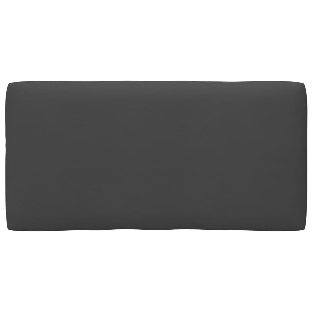 Perna canapea de paleti de gradina, vidaXL, Textil-Poliester, 80 x 40 x 12 cm, Antracit