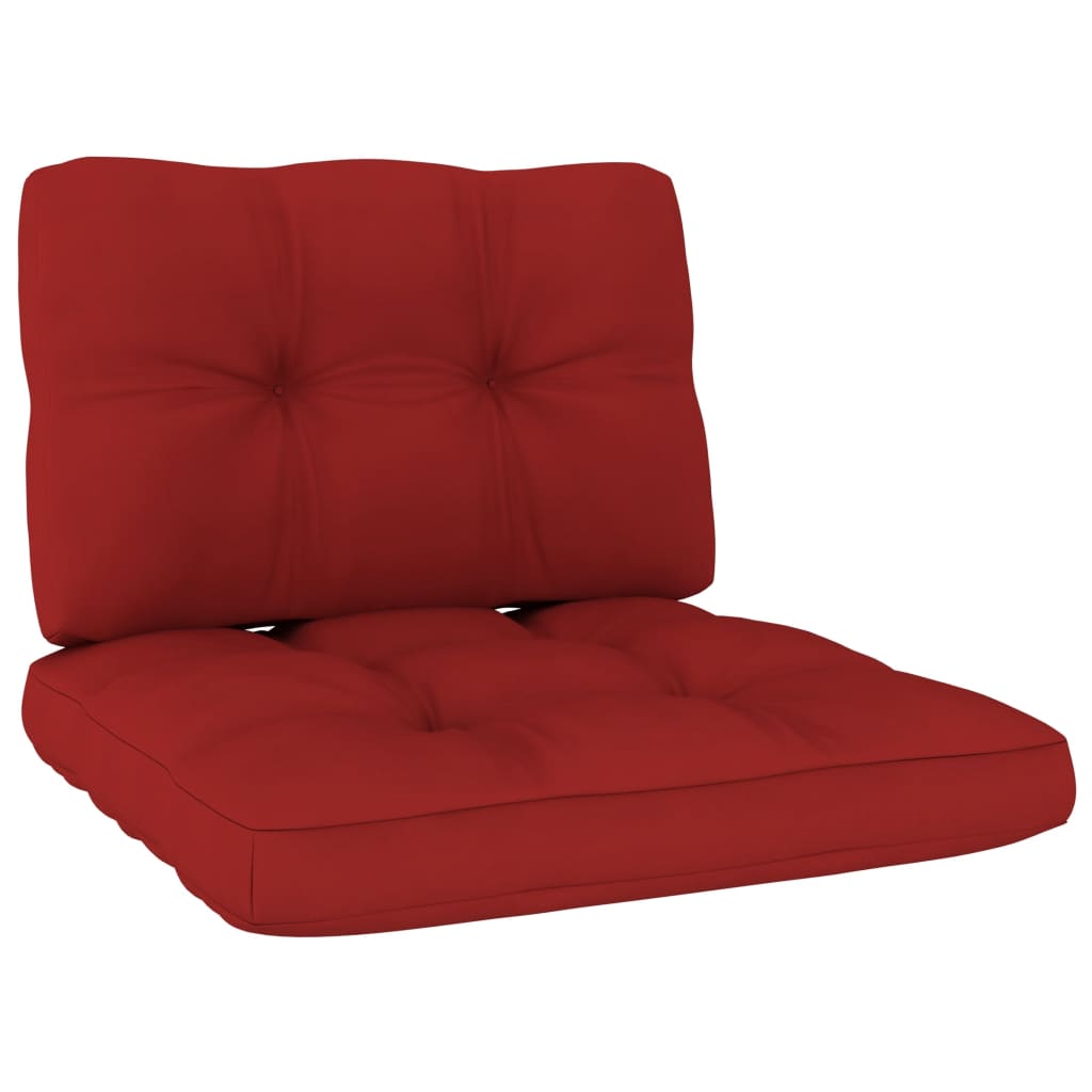 Set perne pentru canapea din paleti, 2 buc rosu 314504