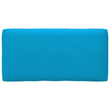 Perna decorativa de spate pentru canapea din paleti, vidaXL, Tesatura, 80 x 40 x 12 cm, Albastru deschis Perna decorativa de spate pentru canapea din paleti, vidaXL, Tesatura, 80 x 40 x 12 cm, Albastru deschis