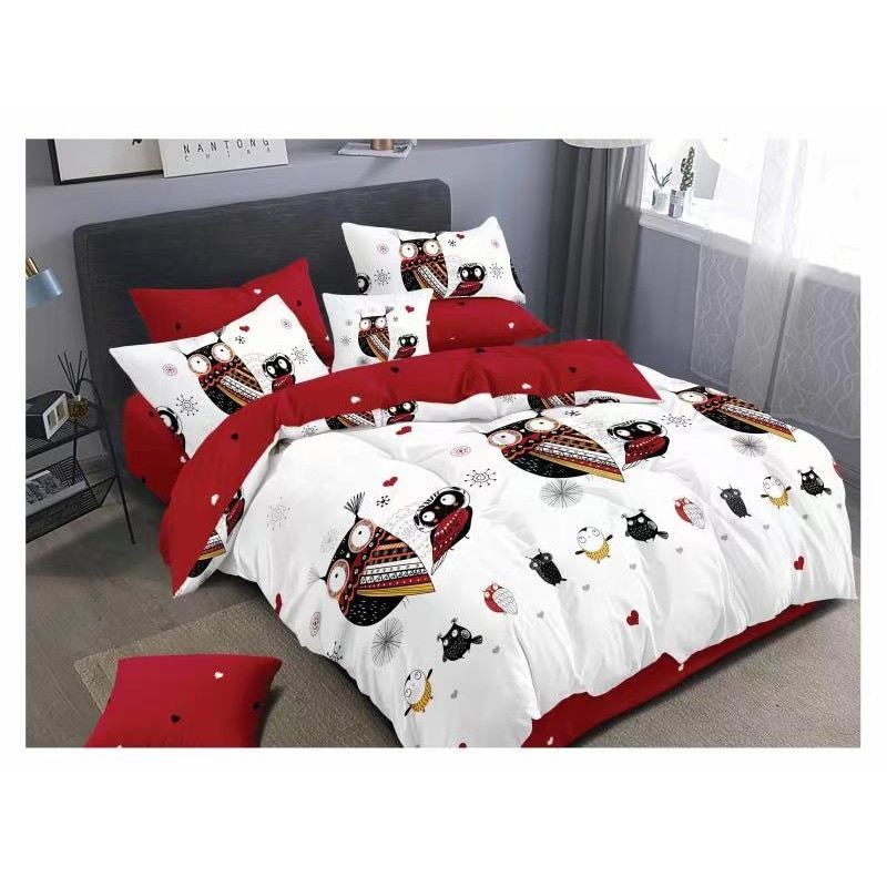 Set Lenjerie de pat dublu finet 6 piese cu Pilota 200 x 220 cm si 2 perne, Ralex Pucioasa, PFN553