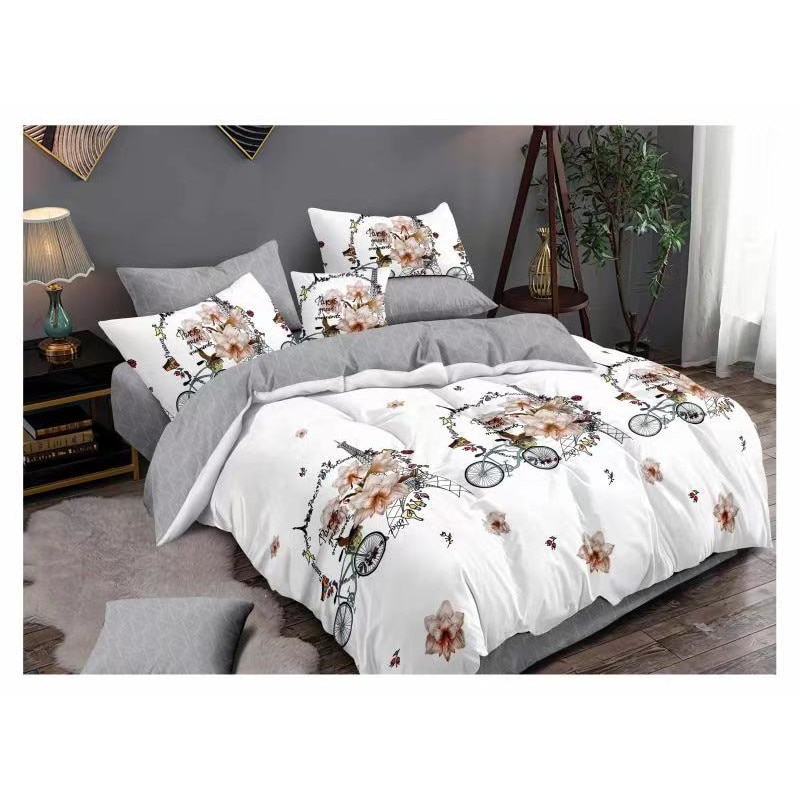 Set Lenjerie de pat dublu, finet, 6 piese, 220 x 240 cm, Ralex Pucioasa, FN 142