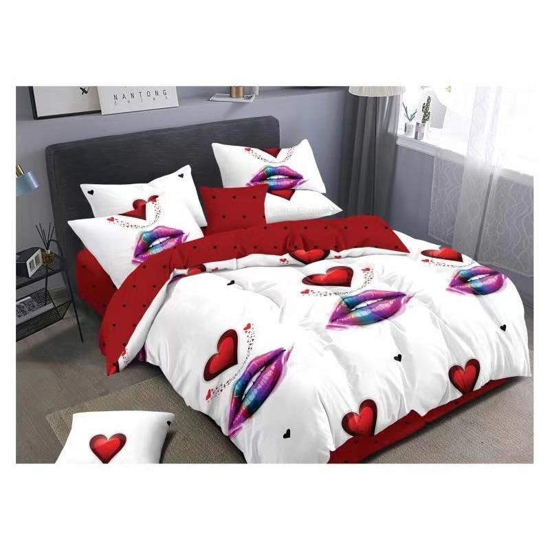 Set Lenjerie de pat dublu, finet, 6 piese, 220 x 240 cm, Ralex Pucioasa, FN 145