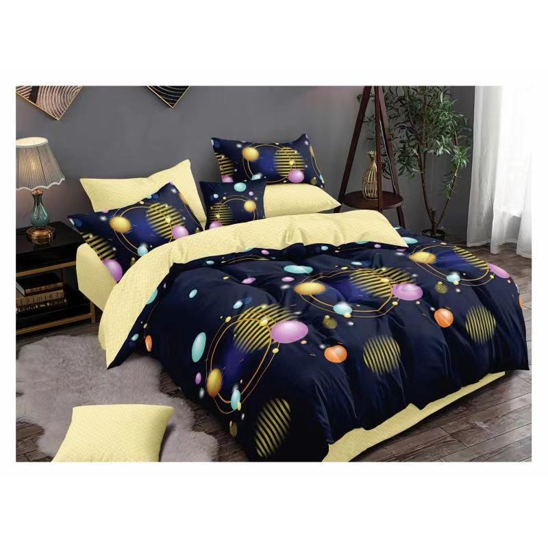 Set Lenjerie de pat dublu finet 6 piese cu Pilota 200 x 220 cm si 2 perne, Ralex Pucioasa, PFN565