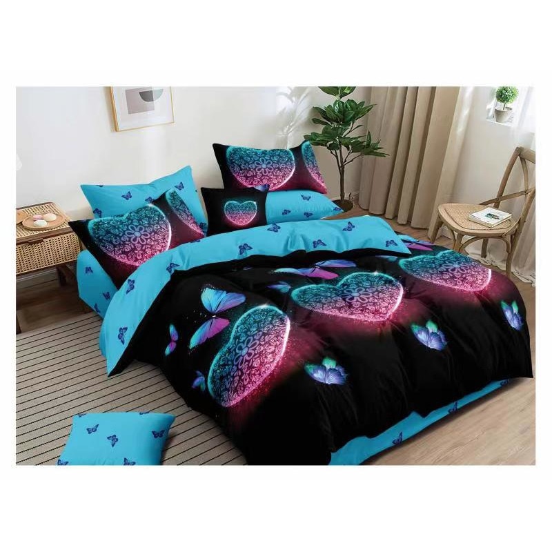Set Lenjerie de pat dublu, finet, 6 piese, 220 x 240 cm, Ralex Pucioasa, FN 155