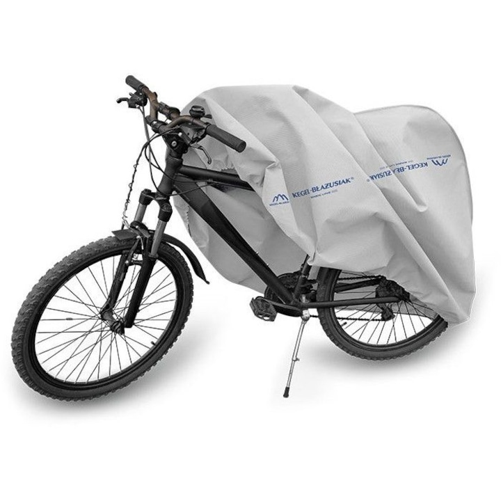 Husa pentru bicicleta impermeabila, gri, marimea L, 160-175 cm