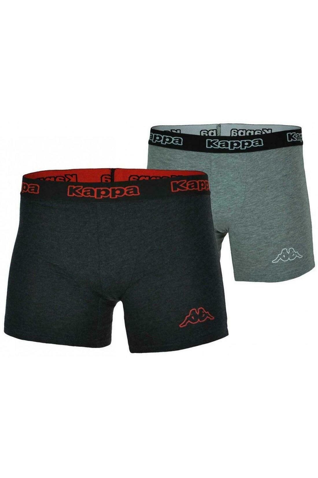 Set Boxeri Barbati Kappa Boxers 891199-004, Gri antracit/Gri