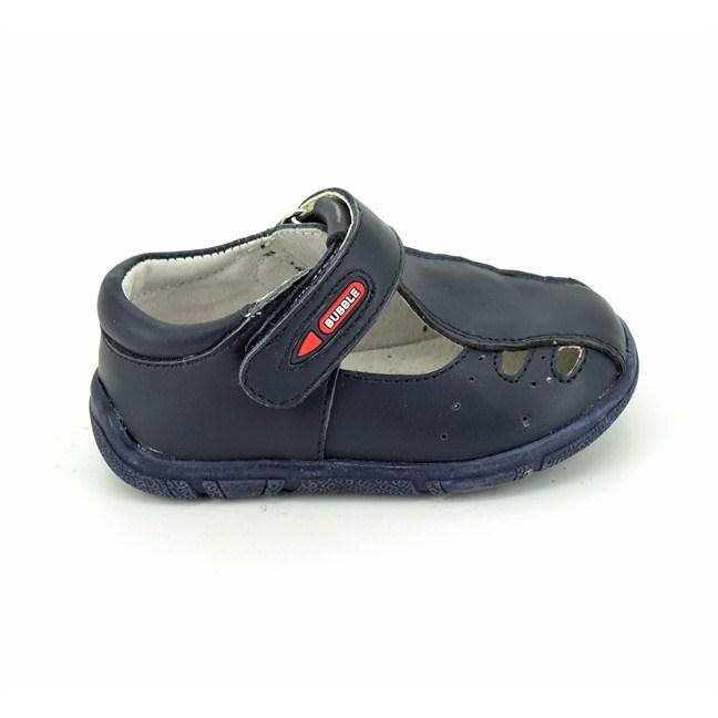 Pantofi copii decupati din piele Truffi A2411, Bleumarin