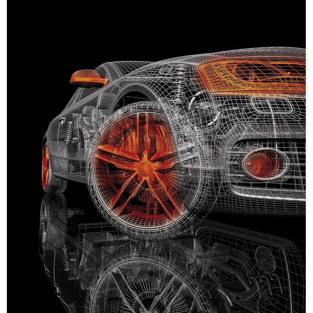 Fototapet DEGRETS 84643 Grafica - Masini, 194x204 cm