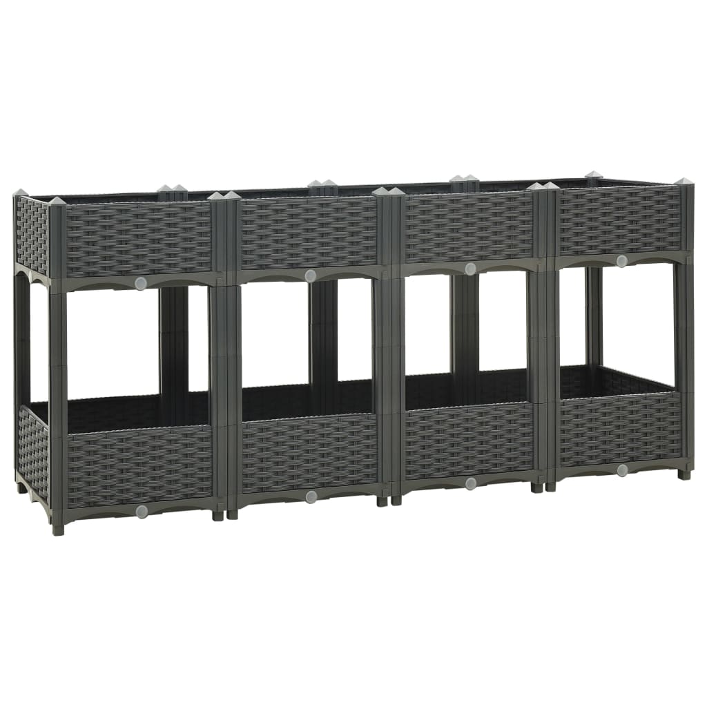 Strat inaltat, 160x40x71 cm, polipropilena