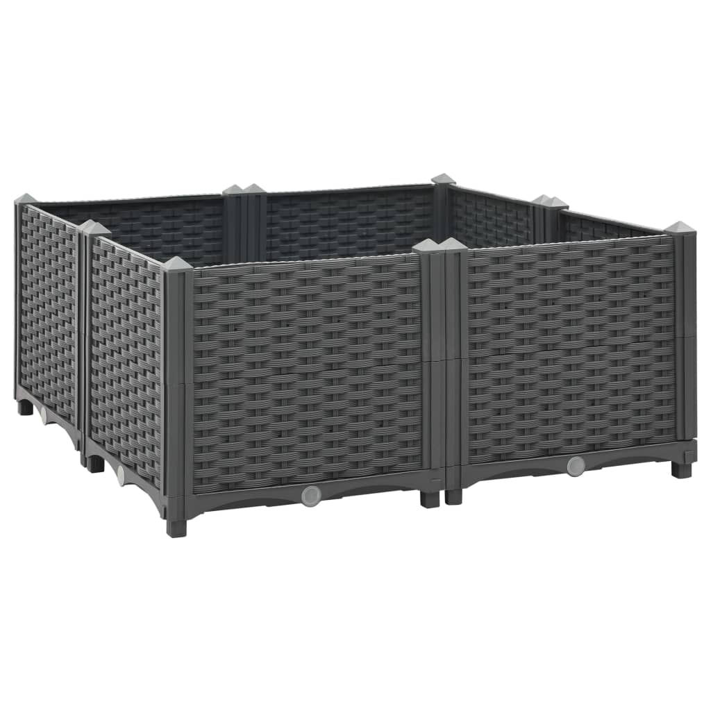 Strat inaltat, 80x80x38 cm, polipropilena