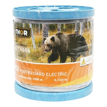 Sarma galvanizata pentru gard electric 1,6mm x 1000m Thor Sarma galvanizata pentru gard electric 1,6mm x 1000m Thor