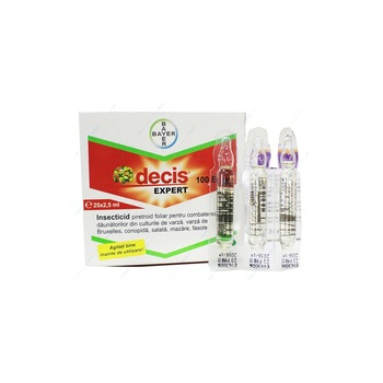 Insecticid Decis Expert 100 EC, cutie 25 fiole x 2.5 ml Insecticid Decis Expert 100 EC, cutie 25 fiole x 2.5 ml
