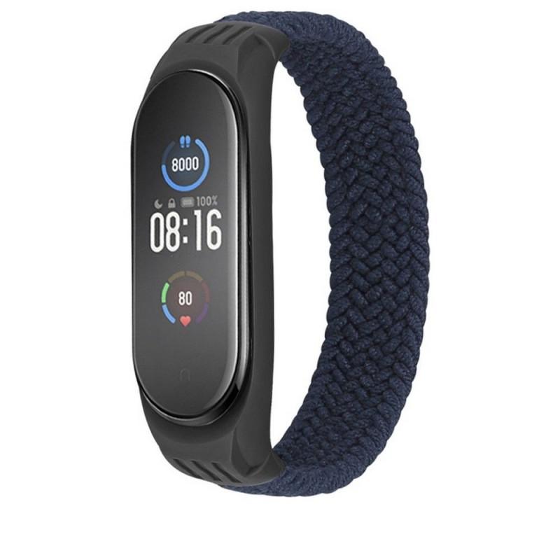 Curea material textil Tech-Protect Loop compatibila cu Xiaomi Mi Band 5/6/6 NFC Charcoal