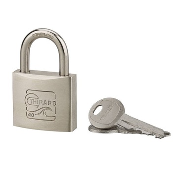 Lacat de exterior, Blue Adventure, 40 mm, inox, cu cheie Lacat de exterior, Blue Adventure, 40 mm, inox, cu cheie