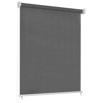 Jaluzea rulou de exterior, vidaXL, Polietilena, 80 x 230 cm, Gri antracit Jaluzea rulou de exterior, vidaXL, Polietilena, 80 x 230 cm, Gri antracit