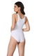 Body modelator cu bretele late Serena, culoare alb, model 1904, marime M/L