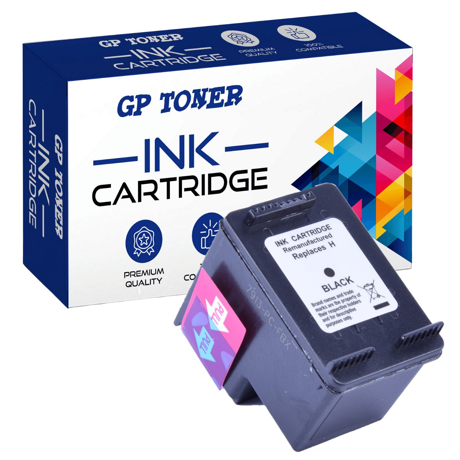 Cartus de cerneala, GP Toner, Compatibil cu HP DeskJet Ink Adventage 651XL/ 5575/ 5645, Negru