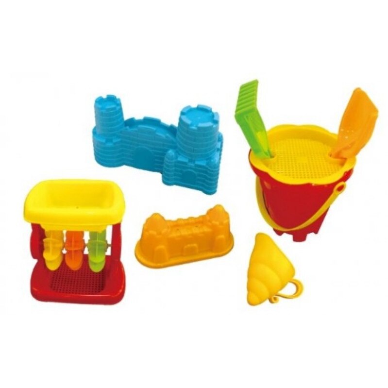Set 7 accesorii de joaca pentru plaja, Playfun, multicolor aleator