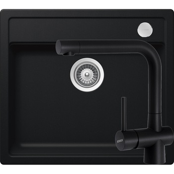 Kit chiuveta Schock Mono N-100 570 x 510 mm si baterie Schock Laios Puro Cristadur Kit chiuveta Schock Mono N-100 570 x 510 mm si baterie Schock Laios Puro Cristadur