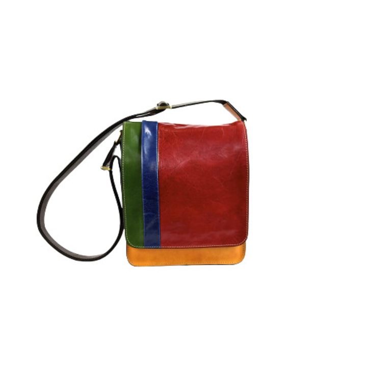 TORNABUONI, YUNGAY, válltáska, bőr, többszínű, 22x8x26 cm
