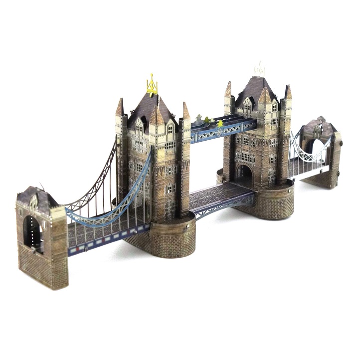 RoveZone 3D Nano fém puzzle, Oktatási, London Bridge modell, 31 db, Színes