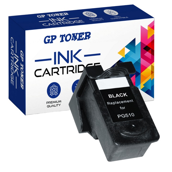 1 Cartouche d'encre compatible 510XL PG-510 pour Canon Pixma MP270 MP