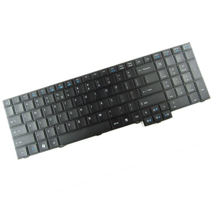 Tastatura premium compatibila cu Acer Travelmate 5760 , layout international , tastatura numerica , Negru