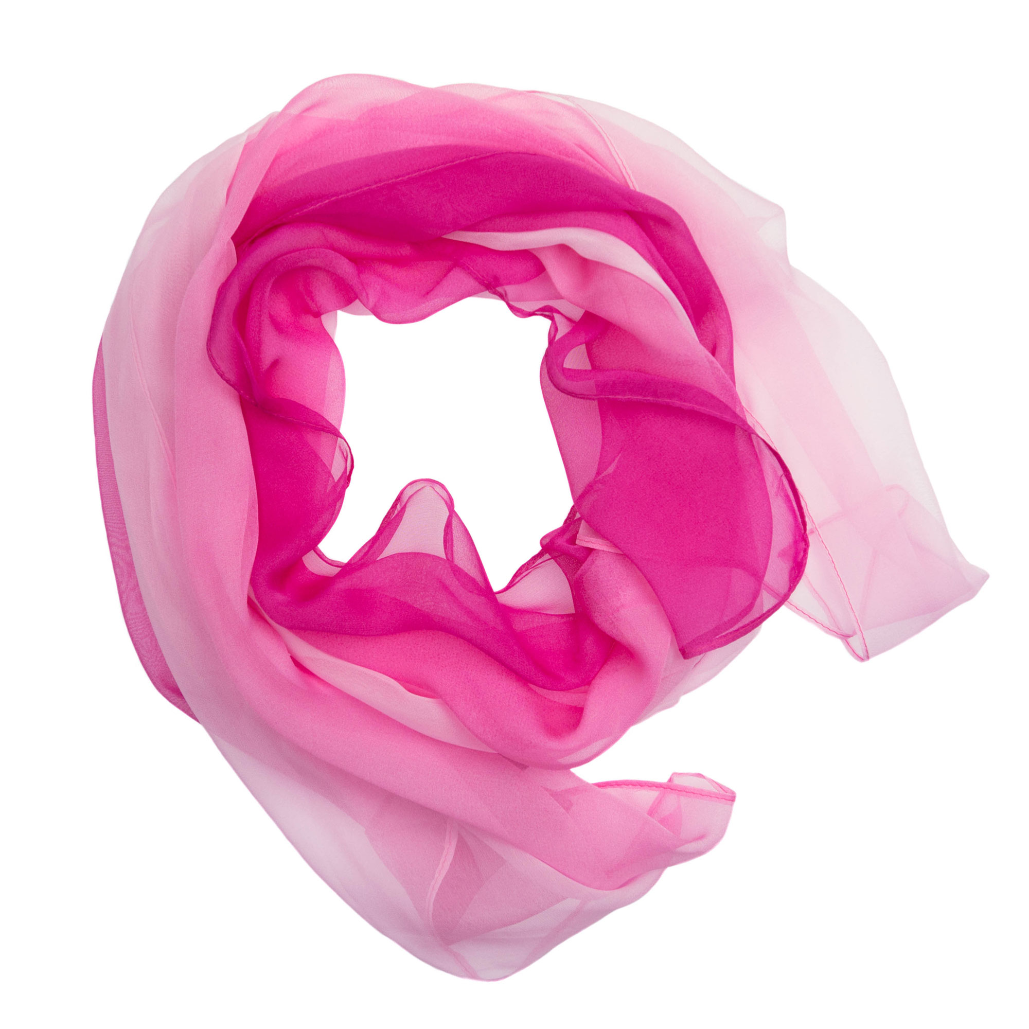 Esarfa de dama, 100% matase, Roz degrade - ES670