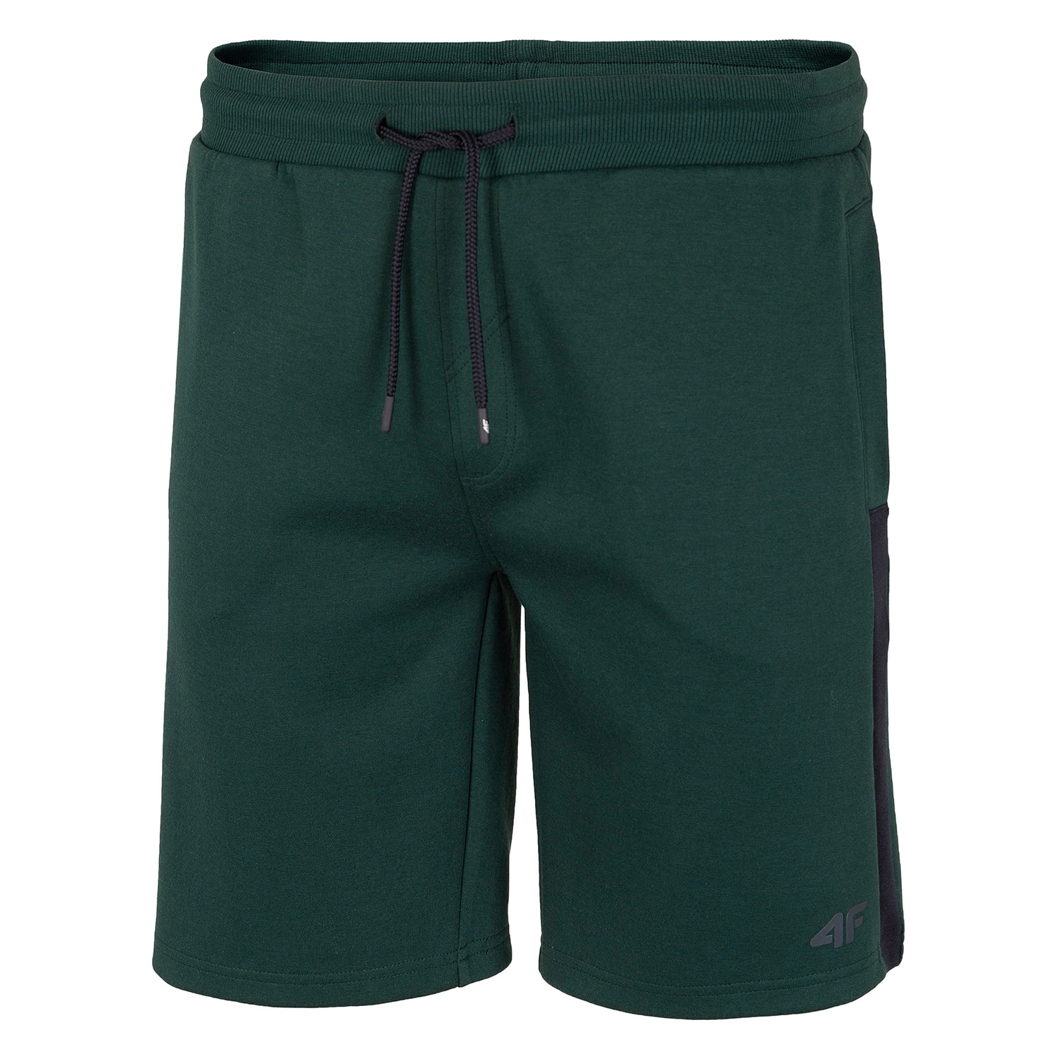 Pantaloni scurti pentru barbati, 4F, model sport regular, dunga laterala, verde