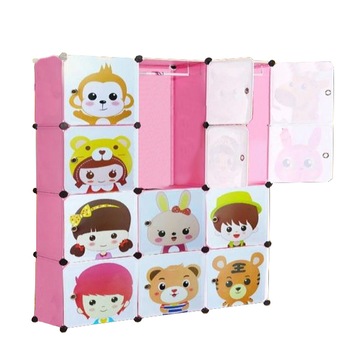 Dulap modular, TimeTrade, alb roz, 111x111x37, 12x Dulap modular, TimeTrade, alb roz, 111x111x37, 12x