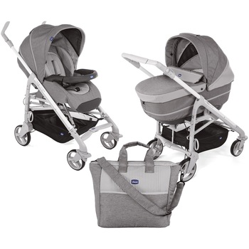 Carucior 2 in 1 Chicco Duo Love UP Titanium, carucior si landou, Gri Carucior 2 in 1 Chicco Duo Love UP Titanium, carucior si landou, Gri
