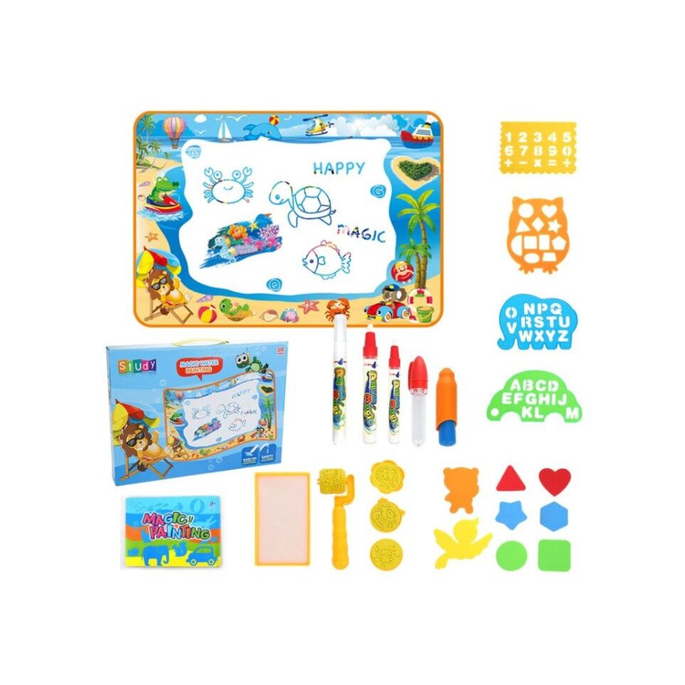 Set jucarie educativa, Magic Aquadoodle, coloreaza cu apa, 2-6 ani, 100 x 70 cm, Multicolor
