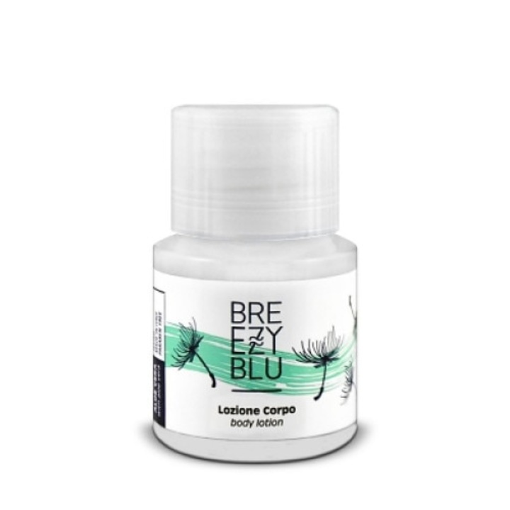 Set 128 buc Crema de Corp pentru Hotel, BREEZY BLU, 26 ml, cu Aloe Vera