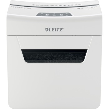 Distrugator documente manual Leitz IQ Protect 6X, P4, cross-cut (confeti), 6 coli, cos 10l, alb Distrugator documente manual Leitz IQ Protect 6X, P4, cross-cut (confeti), 6 coli, cos 10l, alb
