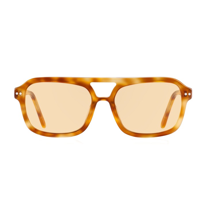 Ochelari de soare DE-Sunglasses, Texas, Protectie UV, Galben/Portocaliu