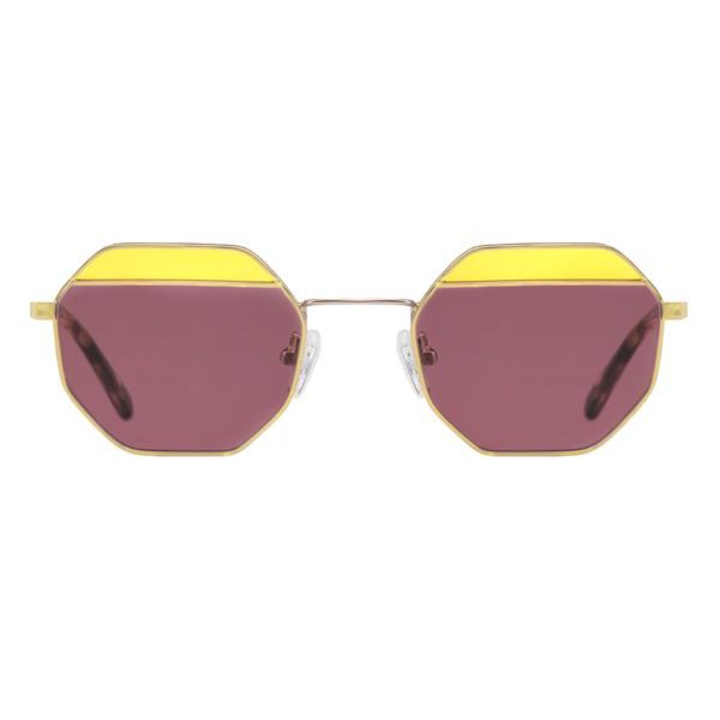 Ochelari de soare DE-Sunglasses, Las Vegas, Protectie UV, Violet/Galben