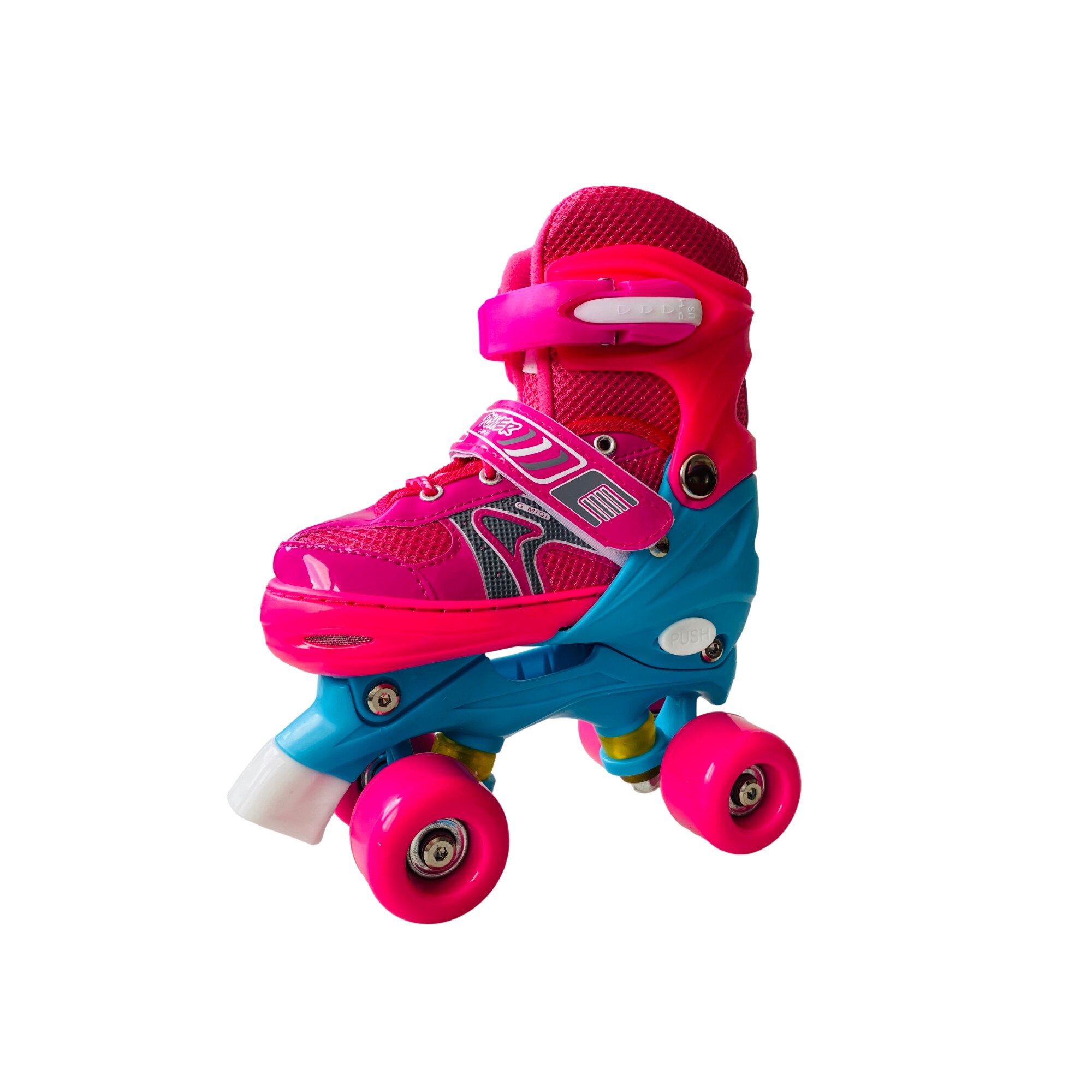 Role reglabile, pentru copii, PowerQ, Roz/Albastru, 31-34, Unitoys