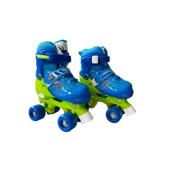 Role reglabile, pentru copii, PowerQ, Albastru/Verde, 31-34, Unitoys Role reglabile, pentru copii, PowerQ, Albastru/Verde, 31-34, Unitoys
