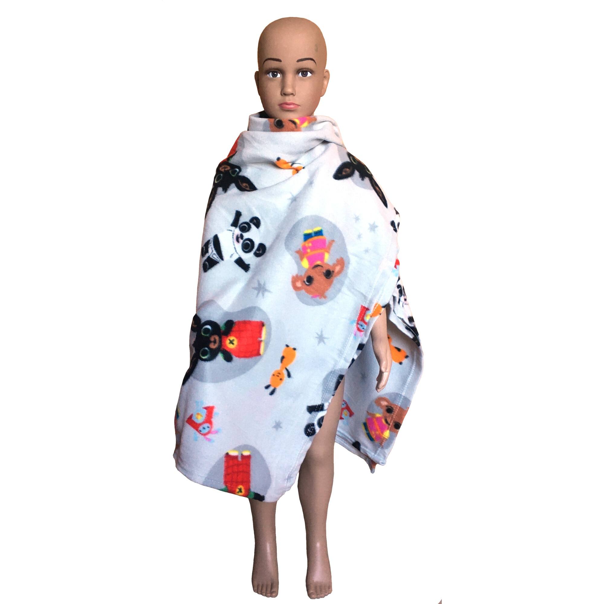 Patura din fleece BING BI 125, 100x150 cm, Alb