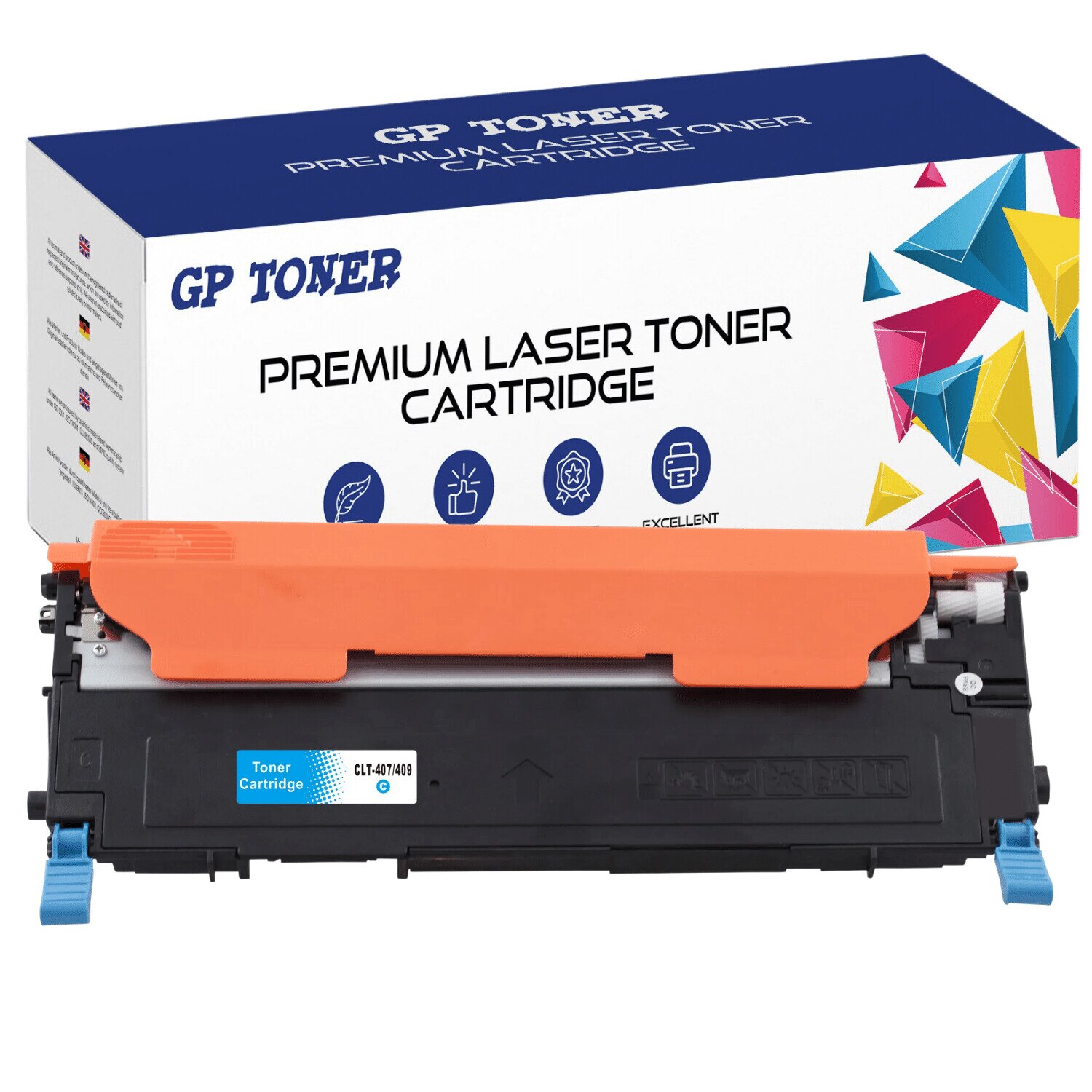 Cartus toner, GP Toner, Compatibil cu Samsung CLP-320/ CLP-320N/ Seria CLP-320/ CLP-325/ CLP-325N/ CLP-325W/ CLX-3180/ CLX-3188, Turcoaz