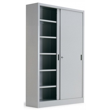 Dulap metalic cu usi glisante si 4 rafturi, 1200x600x2000 mm (LxlxH), 45 kg/polita, Italia Dulap metalic cu usi glisante si 4 rafturi, 1200x600x2000 mm (LxlxH), 45 kg/polita, Italia