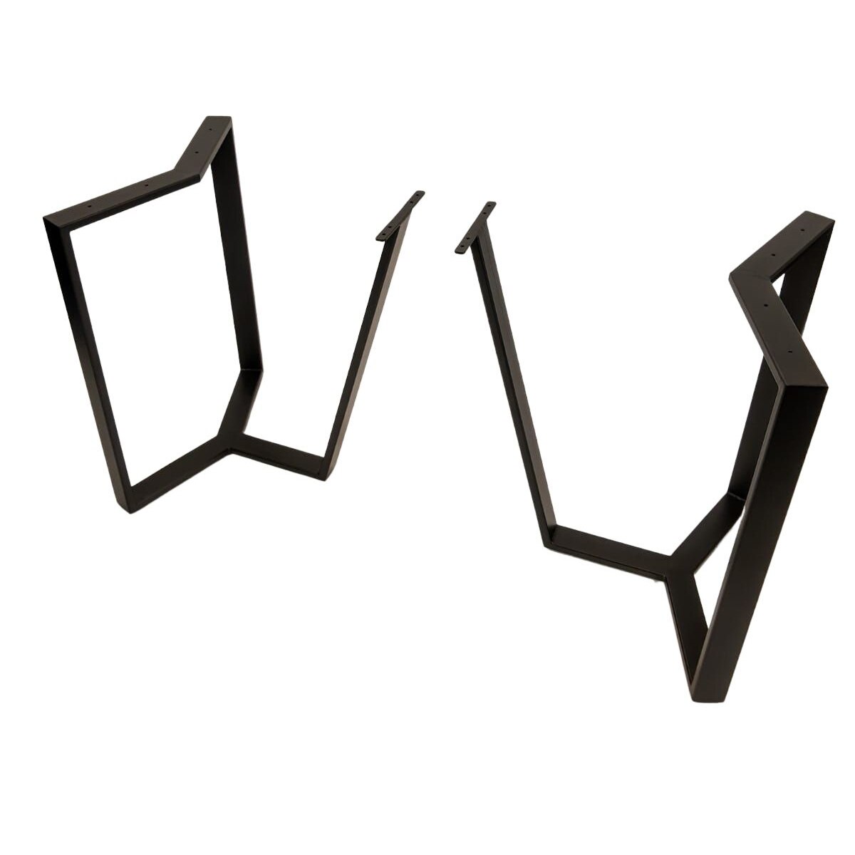 Set 2 picioare masa Apis, metal, negru , 55 x 57 x 71