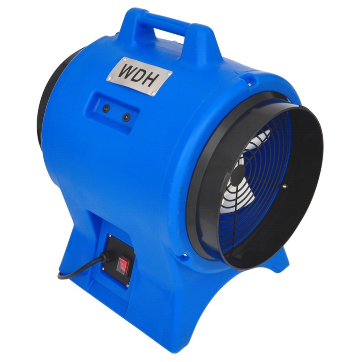 Suflanta industriala electrica WDH Germany, 510W, Ø 30, 2400 m³/h, cladiri, constructii, Albastru/Negru
