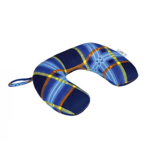 Perna auto Kegel pentru sustinerea gatului, 100% bumbac, albastru