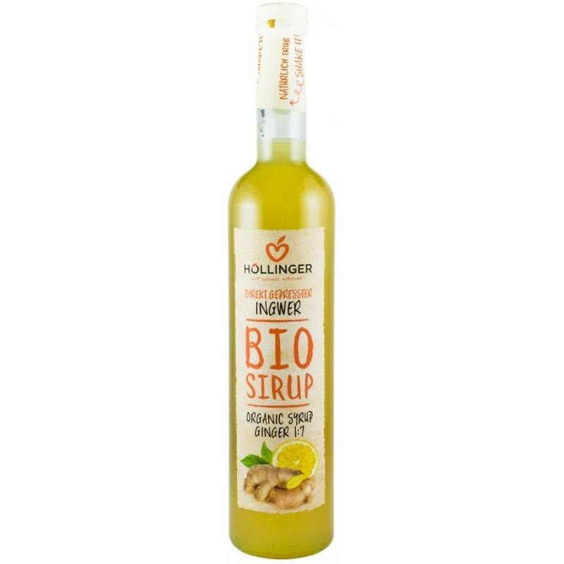 Sirop din Ghimbir si Lamaie Bio 500 mililitri Hollinger