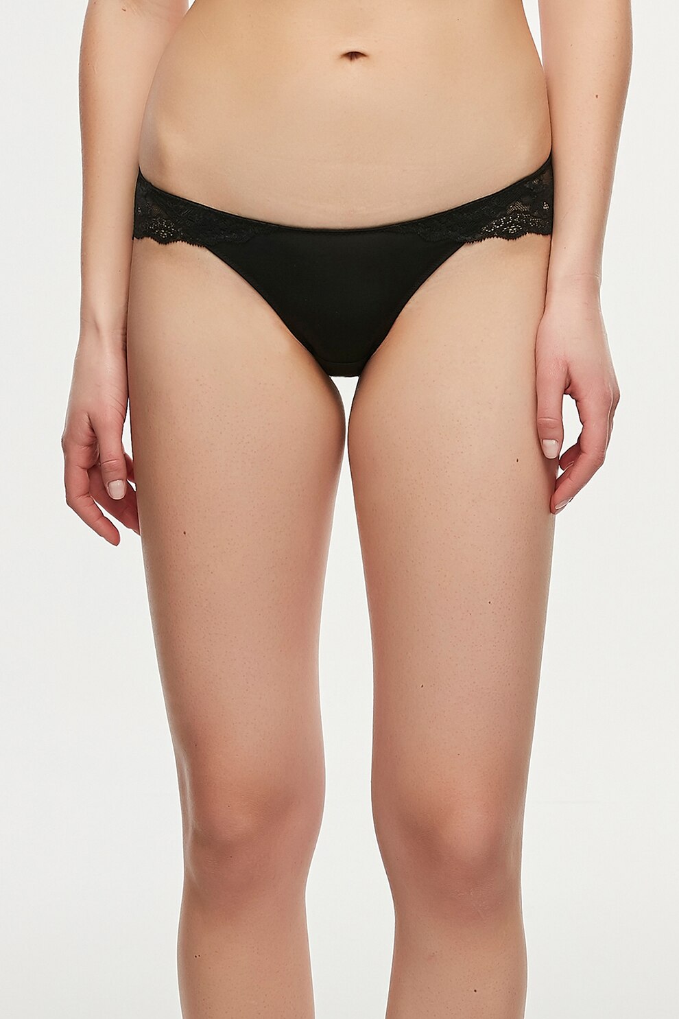 Penti, Chiloti hipster din dantela Beauty, Negru