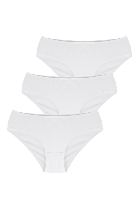 Penti, Egyszínű bugyi szett - 3 db, Fehér
